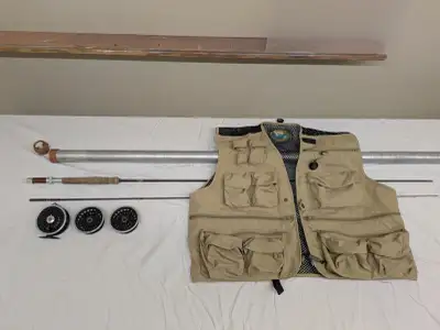 Fenwick HMG 8'6" LW 7 Rod, Intrepid Gear Reel with 3 spools and 5 coils of line. With an extra rod a...
