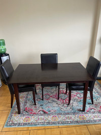 Dining Room Table + 3 Chairs