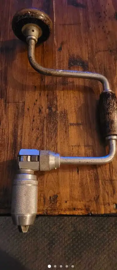 Vintage auger drill, View more