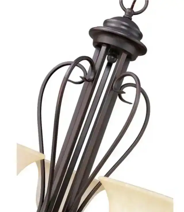 Iron 9 Light Multi Tier Chandelier in Indoor Lighting & Fans in City of Toronto - Image 6