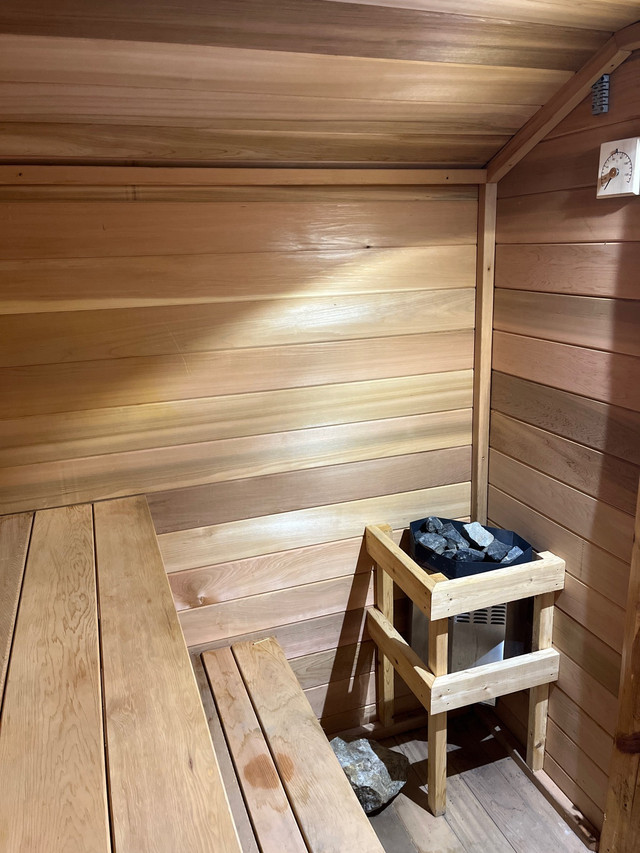 Backyard insulated sauna with deck  in Health & Special Needs in Muskoka - Image 3