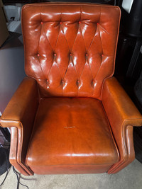Super Retro Orange Vinyl Chair