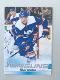 NOAH DOBSON …. 2019-20 Upper Deck Series 2 …. JUMBO YOUNG GUN