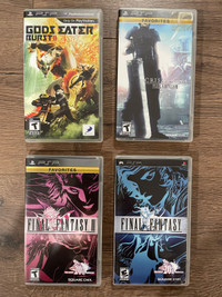 Jeux PSP (Final Fantasy, God Eater Burst)