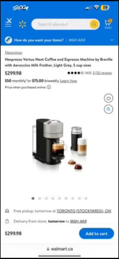 Nespresso Vertuo Next Coffee & Espresso Machine (Breville) NEW, View more