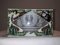 Official Hendricks Gin Teacup and Saucer - Brand New Boxed 2013