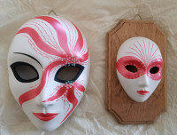 2 Decorative wall Masks, new.