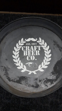 Old Vintage Craft Beer Tray with handle.