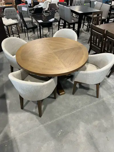 NEW round table 5pc dining set $999, View more