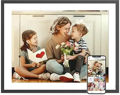 17" Digital Photo Frame Large-Digital-Picture-Frame - Dual-WiFi, View more