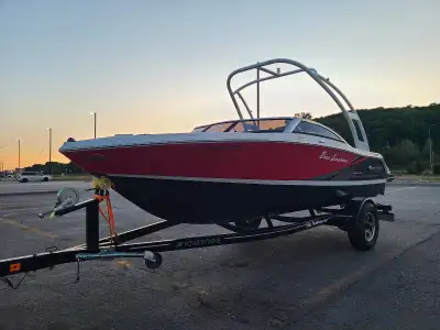 I'm selling my 2015 Four Winns H180SS, a fantastic bowrider boat that offers both style and performa...