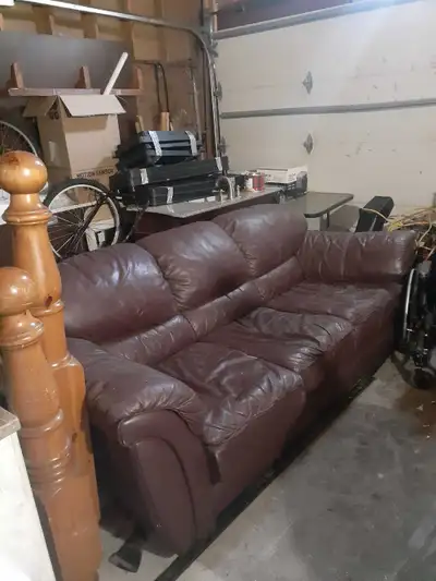 Free Purple Leather Garage Couch, View more