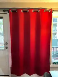 4 blackout curtains + 1 rod 