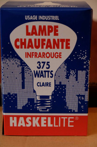 12 ampoules infrarouge chauffantes 375 watts type R-40