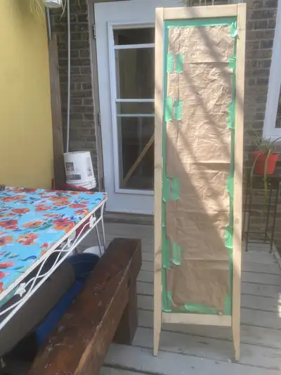 Vintage Ikea Standing Mirror - ready for paint or stain, View more