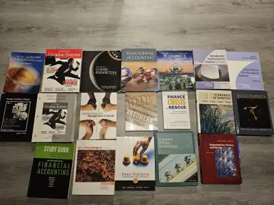 I'm offering a collection of 20 University Of Toronto finance text books, perfect for students or an...