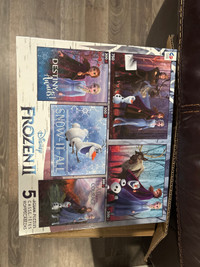 Box of 5 Frozen puzzles
