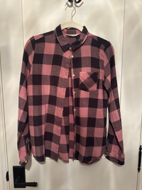 Flannel long sleeve top 