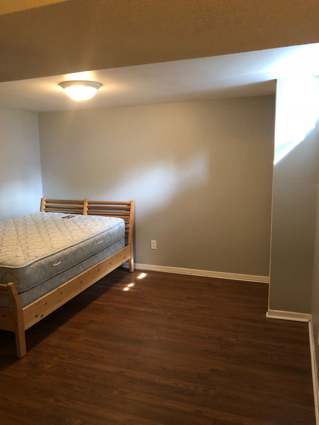 Double bed IKEA wood frame Beds & Mattresses Ottawa Kijiji