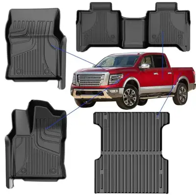 2022-2026 Toyota Tundra CrewMax Floor Mats & 5.5FT Bed Bed Liner, View more