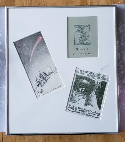 Framed christmas cards, View more