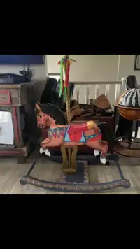 Carousel style rocking horse 