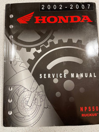 Factory Honda Ruckus Service Manual