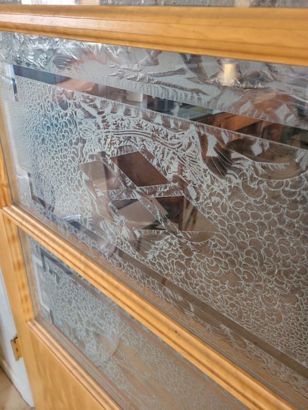 PORTES À PANNEAUX DE VERRE GRAVÉ AU JET DE SABLE dans Portes, fenêtres et moulures  à Drummondville - Image 3