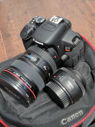 Selling a Canon EOS T4i camera in excellent condition. Works perfectly, no issues. Well taken care o...