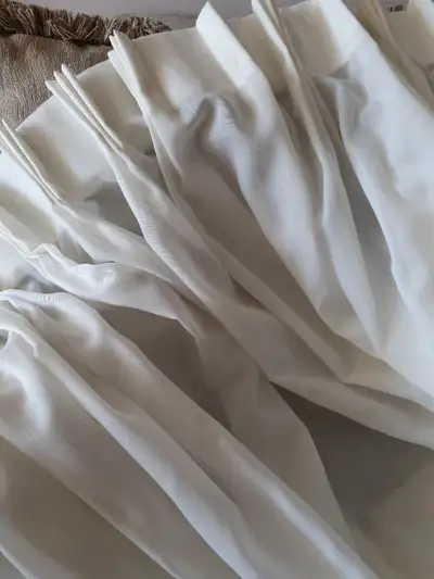 Ivory curtain panel, View more