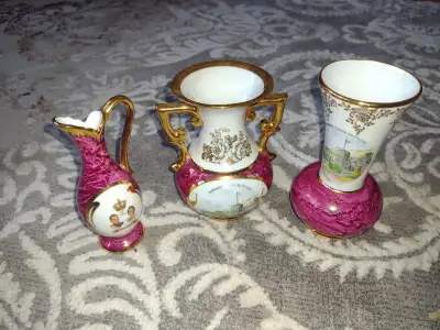 Antique mini vase set 3 pieces, View more