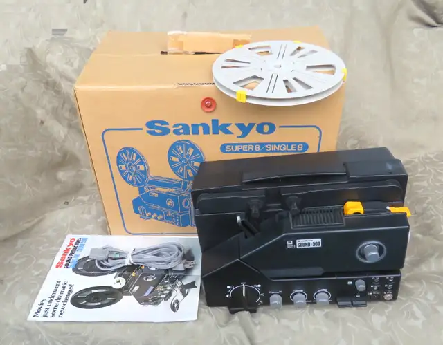 SANKYO SOUND-500 SUPER 8 MM MOVIE PROJECTOR NEW IN BOX in Cameras & Camcorders in City of Toronto - Image 3