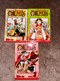 One Piece Manga Volumes 1-3
