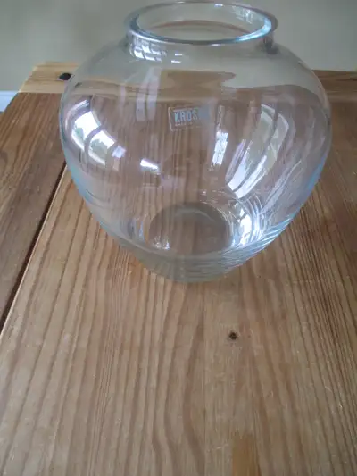 Clear Glass Krosno Vase, View more