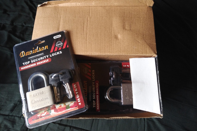 *NEW* DAVIDSON TOP SECURITY LOCKS 50MM HARDENED SHACKLE 2 KEY in Outdoor Tools & Storage in Mississauga / Peel Region - Image 3