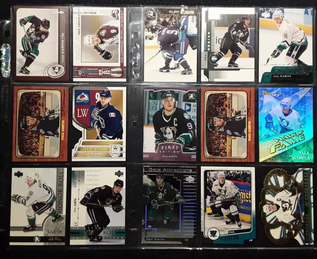 HOCKEY CARDS -  PAUL KARIYA