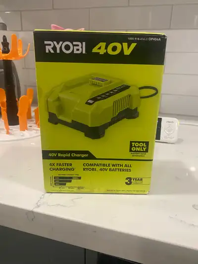 RYOBI 40V Rapid Charger, View more
