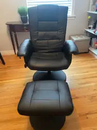 Swivel Chair and Foot Stool