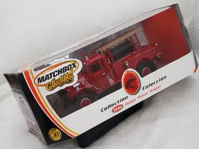 1:18 Matchbox Collectibles 1946 DODGE POWER WAGON FIRE TRUCK Capture the excitement! Matchbox proudl...