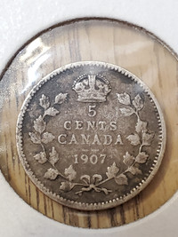 5 cents 1907 canada coins coin monnaie