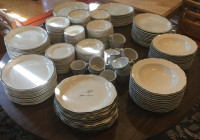Complete porcelain plate set (over 170 pieces)