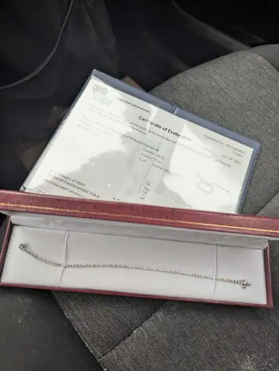 14kt White Gold Diamond Tennis Bracelet , View more