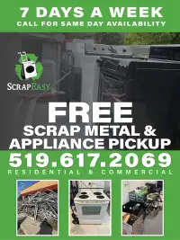 Free Scrap Metal & Appliance Pickup - Call or Text 519.617.2069