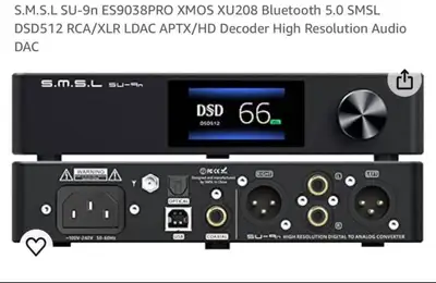 S.Mwa.S.L SU-9n ES9038PRO XMOS XU208 Bluetooth 5.0 SMSL 