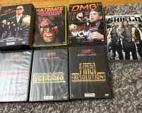 Multiple wrestling dvds 