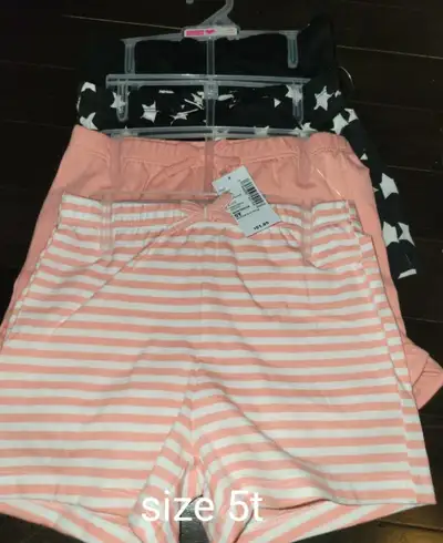 Girl's size 5t set of 3 shorts (new with tag), View more