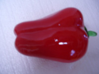 Vintage Glass Red Pepper