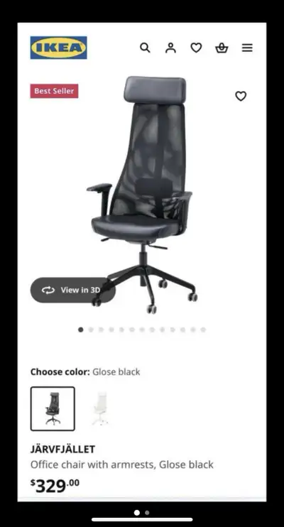Ikea office chair, View more