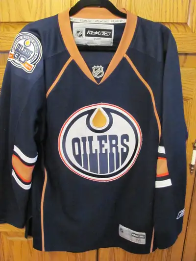 Oilers Throwback Jersey CCM Youth XL, Home Reebok Youth XL Home $80. each Starter Youth XL Home and...