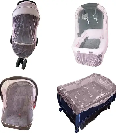 Enovoe Mosquito Net Perfect for Strollers, Bassinets, Cradles, Playards, Pack N Plays and Portable M...